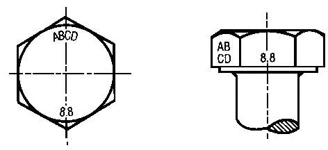 Head Markings for Hex Head 
